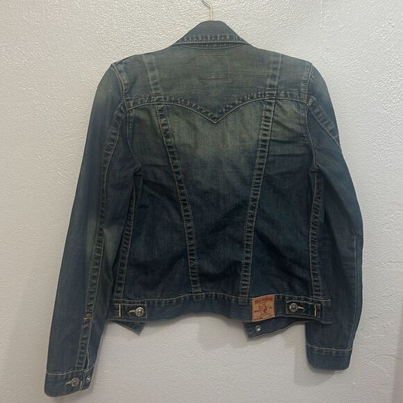 Women’s True Religion Jimmy Jean Jacket Size Medium - Picture 3 of 3